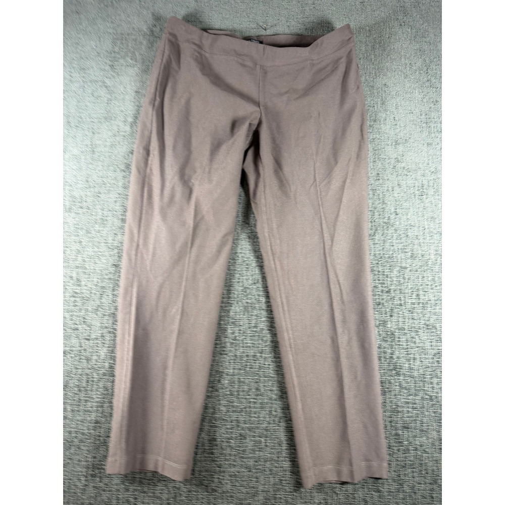 Eileen Fisher Petite Mauve Taupe Pull On Straight Leg Pants PM PM/PM